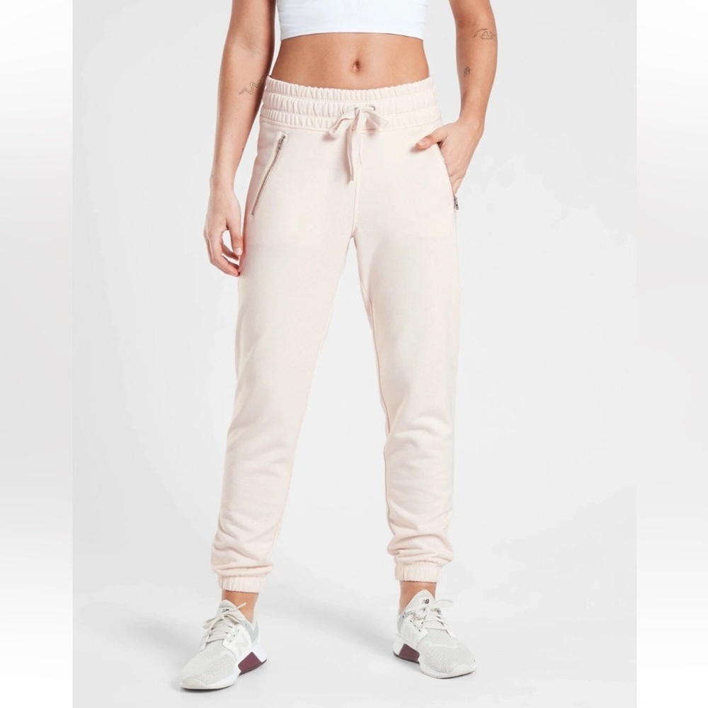 Athleta Bounce Back Cream Jogger Sweatpants-NWT